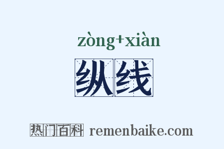 纵线是什么意思的图片